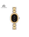 นาฬิกาข้อมือ PPC FONTAINEBLEAU PPC-EB07-SGD-BK OVALE MODERN DATE 26 MM,SILVER GOLD / BLACK