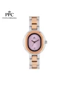 นาฬิกาข้อมือ PPC FONTAINEBLEAU PPC-EB07-SRG-LIC OVALE MODERN DATE 26 MM,SILVER ROSEGOLD / LILAC