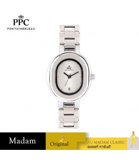 นาฬิกาข้อมือ PPC FONTAINEBLEAU PPC-EB07-WE OVALE MODERN DATE 26 MM,WHITE