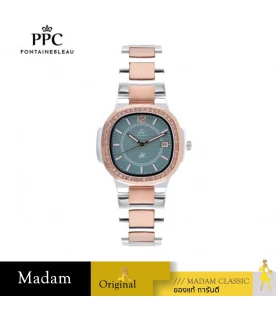 นาฬิกา PPC FONTAINEBLEAU PPC-EB08-SRG-CGN MEDICI EB08 38 MM,SILVER ROSEGOLD / CYPRUS GREEN