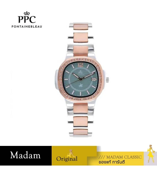 นาฬิกา PPC FONTAINEBLEAU PPC-EB08-SRG-CGN MEDICI EB08 38 MM,SILVER ROSEGOLD / CYPRUS GREEN
