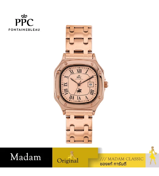 นาฬิกาข้อมือ PPC FONTAINEBLEAU PPC-EC01-RG CHARLES ROMANS CLASSIC 30 MM,ROSEGOLD