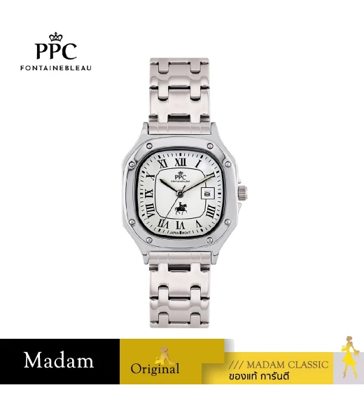 นาฬิกาข้อมือ PPC FONTAINEBLEAU PPC-EC01-WE CHARLES ROMANS CLASSIC 30 MM,WHITE