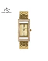 นาฬิกาข้อมือ PPC FONTAINEBLEAU PPC-EC03-GD DORÉE DIAMOND GALLERY DATE 21 MM,GOLD