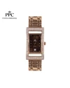 นาฬิกาข้อมือ PPC FONTAINEBLEAU PPC-EC03-RG-BR DORÉE DIAMOND GALLERY DATE 21 MM,ROSEGOLD / BROWN