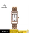 นาฬิกาข้อมือ PPC FONTAINEBLEAU PPC-EC03-RG-WE DORÉE DIAMOND GALLERY DATE 21 MM,ROSEGOLD / WHITE