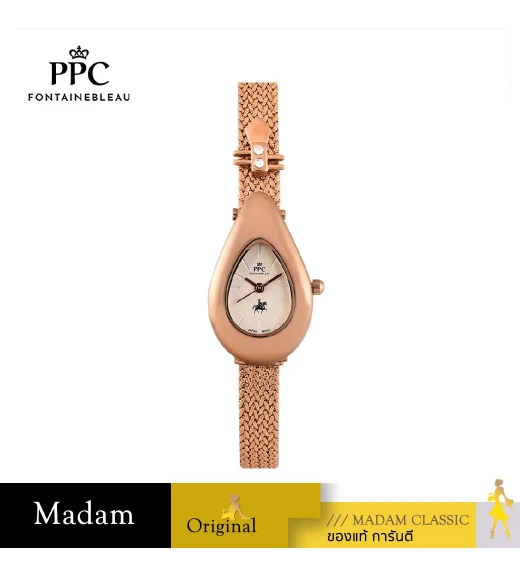 นาฬิกาข้อมือ PPC FONTAINEBLEAU PPC-EC04-RG-WN CANNES TEARA 23 MM,ROSEGOLD / WINE