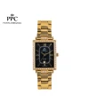 นาฬิกาข้อมือ PPC FONTAINEBLEAU PPC-EC07-GD-BK DORÉE ROMANS LUXE DATE 23 MM,GOLD / BLACK