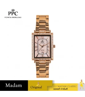 นาฬิกาข้อมือ PPC FONTAINEBLEAU PPC-EC07-RG DORÉE ROMANS LUXE DATE 23 MM,ROSEGOLD