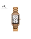 "นาฬิกาข้อมือ PPC FONTAINEBLEAU PPC-EC07-RG-WE  DORÉE ROMANS LUXE DATE 23 MM,ROSEGOLD / WHITE"