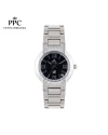 นาฬิกาข้อมือ PPC FONTAINEBLEAU PPC-EC08-BK LE BRETON MODERN DIAMOND DATE 32 MM,BLACK