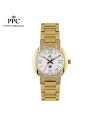 นาฬิกาข้อมือ PPC FONTAINEBLEAU PPC-EC08-GD-WE LE BRETON MODERN DIAMOND DATE 32 MM,GOLD / WHITE