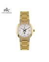 นาฬิกาข้อมือ PPC FONTAINEBLEAU PPC-EC08-GD-WE LE BRETON MODERN DIAMOND DATE 32 MM,GOLD / WHITE