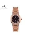 นาฬิกาข้อมือ PPC FONTAINEBLEAU PPC-EC08-RG-BR LE BRETON MODERN DIAMOND DATE 32 MM,ROSEGOLD / BROWN นาฬิกาข้อมือ PPC FONTAINEBLEAU PPC-EC08-RG-BR LE BRETON MODERN DIAMOND DATE 32 MM,ROSEGOLD / BROWN