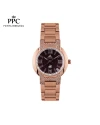 นาฬิกาข้อมือ PPC FONTAINEBLEAU PPC-EC08-RG-BR LE BRETON MODERN DIAMOND DATE 32 MM,ROSEGOLD / BROWN นาฬิกาข้อมือ PPC FONTAINEBLEAU PPC-EC08-RG-BR LE BRETON MODERN DIAMOND DATE 32 MM,ROSEGOLD / BROWN