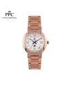 นาฬิกาข้อมือ PPC FONTAINEBLEAU PPC-EC08-RG-WE LE BRETON MODERN DIAMOND DATE 32 MM,ROSEGOLD / WHITE