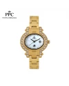 นาฬิกาข้อมือ PPC FONTAINEBLEAU PPC-EC09-GD-WE OVALE HORIZONTAL COURT DATE 34 MM,GOLD / WHITE นาฬิกาข้อมือ PPC FONTAINEBLEAU PPC-EC09-GD-WE OVALE HORIZONTAL COURT DATE 34 MM,GOLD / WHITE
