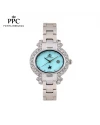 นาฬิกาข้อมือ PPC FONTAINEBLEAU PPC-EC09-LBU OVALE HORIZONTAL COURT DATE 34 MM,LIGHT BLUE