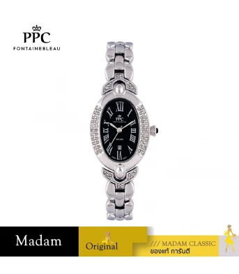 นาฬิกาข้อมือ PPC FONTAINEBLEAU PPC-EC10-BK OVALE MERIFIN DATE 25 MM,BLACK