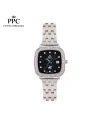 นาฬิกาข้อมือ PPC FONTAINEBLEAU PPC-EC11-BK DORÉE DIAMOND SHIELD DATE 28 MM,BLACK