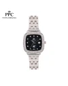นาฬิกาข้อมือ PPC FONTAINEBLEAU PPC-EC11-BK DORÉE DIAMOND SHIELD DATE 28 MM,BLACK