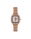 นาฬิกาข้อมือ PPC FONTAINEBLEAU PPC-EC11-RG-WE DORÉE DIAMOND SHIELD DATE 28 MM,ROSEGOLD / WHITE