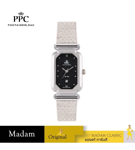 นาฬิกาข้อมือ PPC FONTAINEBLEAU PPC-EC12-BK DORÉE CLASSIC LUXE DATE 22.5 MM,BLACK