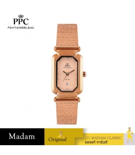 นาฬิกาข้อมือ PPC FONTAINEBLEAU PPC-EC12-RG DORÉE CLASSIC LUXE DATE 22.5 MM,ROSEGOLD