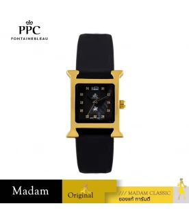 นาฬิกาข้อมือ PPC FONTAINEBLEAU PPC-EC13-BK-GBK DORÉE CLASSIC H 22.5 MM,BLACK / GOLD BLACK