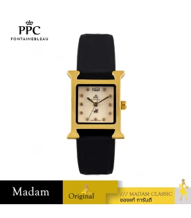 นาฬิกาข้อมือ PPC FONTAINEBLEAU PPC-EC13-BK-GLG DORÉE CLASSIC H 22.5 MM,BLACK / GOLD LIGHT GOLD