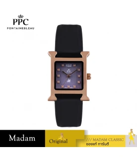 นาฬิกาข้อมือ PPC FONTAINEBLEAU PPC-EC13-BK-RVT DORÉE CLASSIC H 22.5 MM,BLACK / ROSEGOLD VIOLET