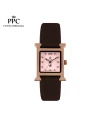 นาฬิกาข้อมือ PPC FONTAINEBLEAU PPC-EC13-BR-RLP DORÉE CLASSIC H 22.5 MM,BROWN / ROSEGOLD LIGHT PINK