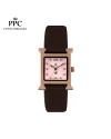 นาฬิกาข้อมือ PPC FONTAINEBLEAU PPC-EC13-BR-RLP DORÉE CLASSIC H 22.5 MM,BROWN / ROSEGOLD LIGHT PINK