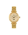 นาฬิกาข้อมือ PPC FONTAINEBLEAU PPC-EC14-GD JOAN MODERN DIAMOND DATE 34 MM,GOLD