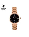 นาฬิกาข้อมือ PPC FONTAINEBLEAU PPC-EC14-RG-BK JOAN MODERN DIAMOND DATE 34 MM,ROSEGOLD / BLACK