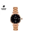 นาฬิกาข้อมือ PPC FONTAINEBLEAU PPC-EC14-RG-BK JOAN MODERN DIAMOND DATE 34 MM,ROSEGOLD / BLACK