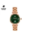 นาฬิกาข้อมือ PPC FONTAINEBLEAU PPC-EC14-RG-GN JOAN MODERN DIAMOND DATE 34 MM,ROSEGOLD / GREEN