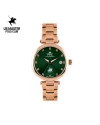 นาฬิกาข้อมือ PPC FONTAINEBLEAU PPC-EC14-RG-GN JOAN MODERN DIAMOND DATE 34 MM,ROSEGOLD / GREEN