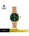 นาฬิกาข้อมือ PPC FONTAINEBLEAU PPC-EC14-RG-GN JOAN MODERN DIAMOND DATE 34 MM,ROSEGOLD / GREEN