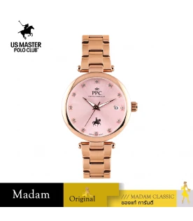 นาฬิกาข้อมือ PPC FONTAINEBLEAU PPC-EC14-RG-LPK JOAN MODERN DIAMOND DATE 34 MM,ROSEGOLD / LIGHT PINK