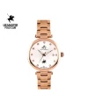 นาฬิกาข้อมือ PPC FONTAINEBLEAU PPC-EC14-RG-WE JOAN MODERN DIAMOND DATE 34 MM,ROSEGOLD / WHITE