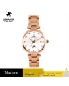 นาฬิกาข้อมือ PPC FONTAINEBLEAU PPC-EC14-RG-WE JOAN MODERN DIAMOND DATE 34 MM,ROSEGOLD / WHITE