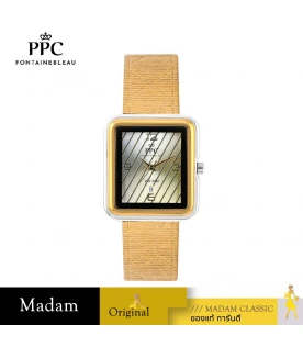 นาฬิกาข้อมือ PPC FONTAINEBLEAU PPC-EC15-GD-SGD DORÉE LINEA DATE 30 MM,GOLD / SILVER GOLD