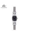 นาฬิกาข้อมือ PPC FONTAINEBLEAU PPC-ED03-BK OVALE ROMAN CLASSIC DATE 23 MM,BLACK