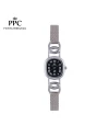 นาฬิกาข้อมือ PPC FONTAINEBLEAU PPC-ED03-BK OVALE ROMAN CLASSIC DATE 23 MM,BLACK