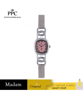 นาฬิกาข้อมือ PPC FONTAINEBLEAU PPC-ED03-PK OVALE ROMAN CLASSIC DATE 23 MM,PINK