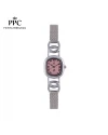 นาฬิกาข้อมือ PPC FONTAINEBLEAU PPC-ED03-PK OVALE ROMAN CLASSIC DATE 23 MM,PINK