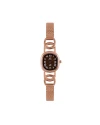 นาฬิกาข้อมือ PPC FONTAINEBLEAU PPC-ED03-RG-BR OVALE ROMAN CLASSIC DATE 23 MM,ROSEGOLD / BROWN