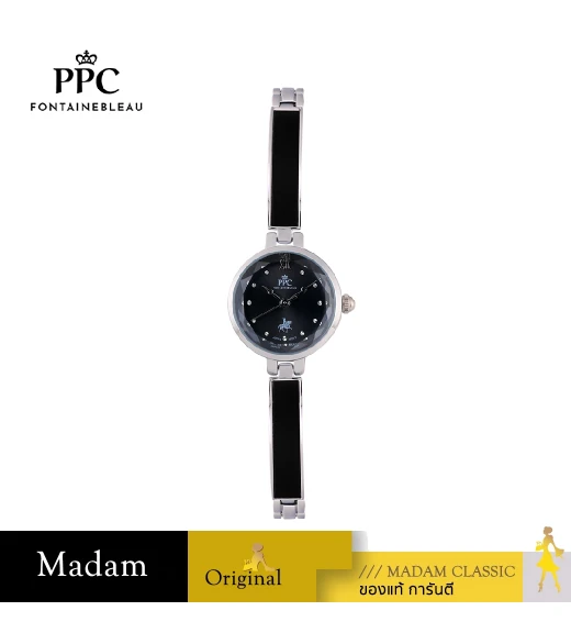 นาฬิกาข้อมือ PPC FONTAINEBLEAU PPC-ED04-BK CANNES GLITTER 23 MM,BLACK