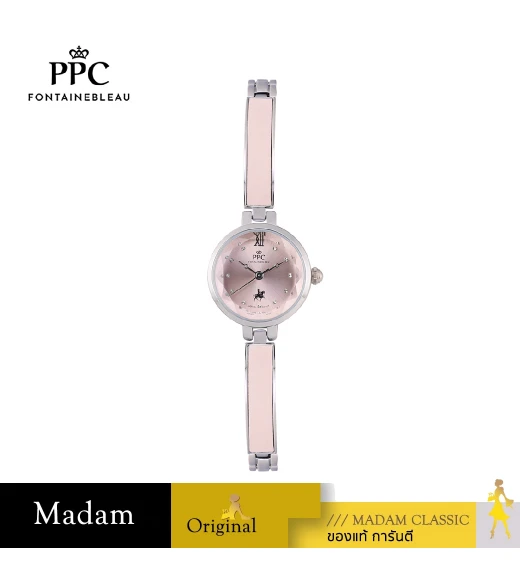 นาฬิกาข้อมือ PPC FONTAINEBLEAU PPC-ED04-LPK CANNES GLITTER 23 MM,LIGHT PINK